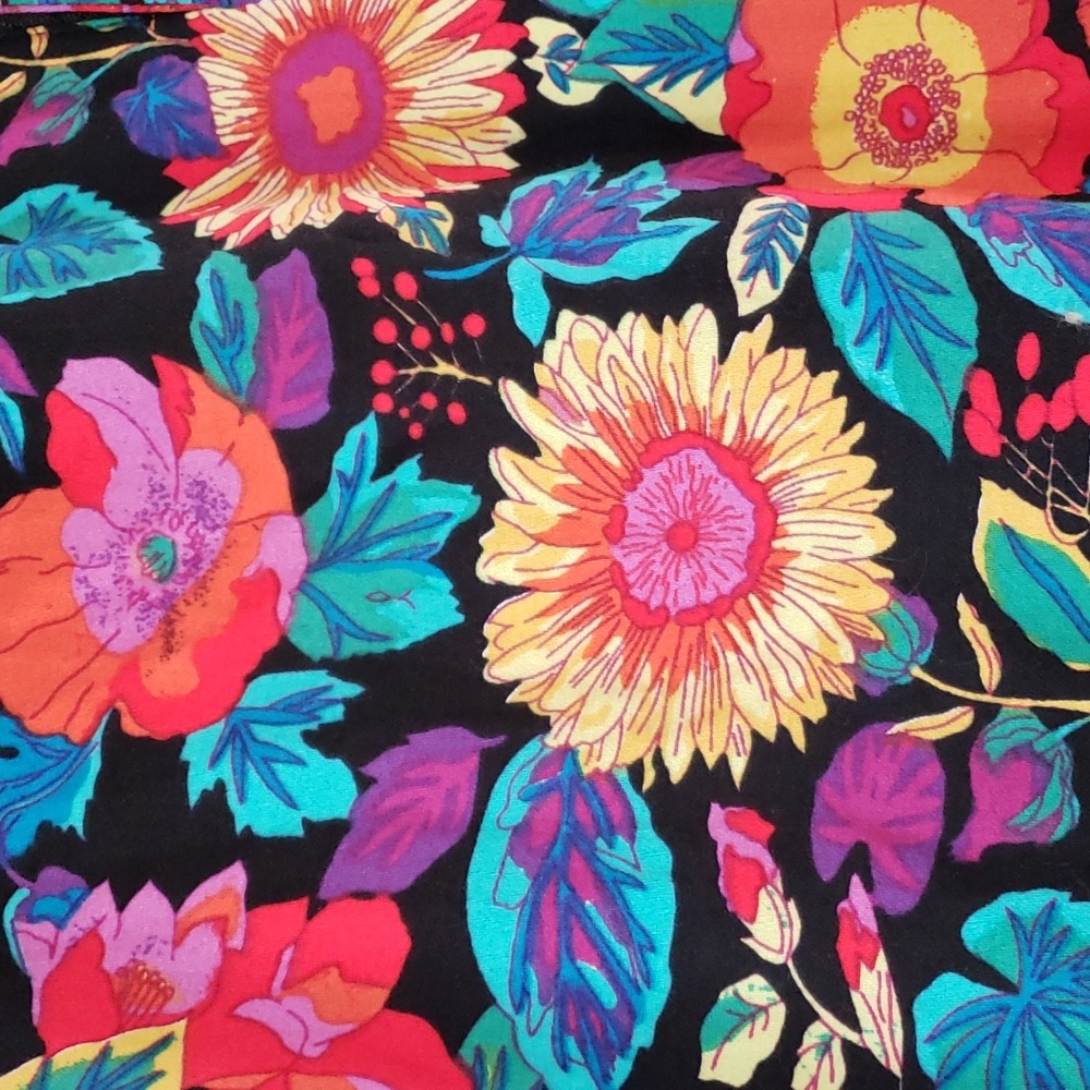 Poppy Lux High Waisted Pants Straight Leg Floral Print Bottoms NWOT Womens 4 - Picture 8 of 12